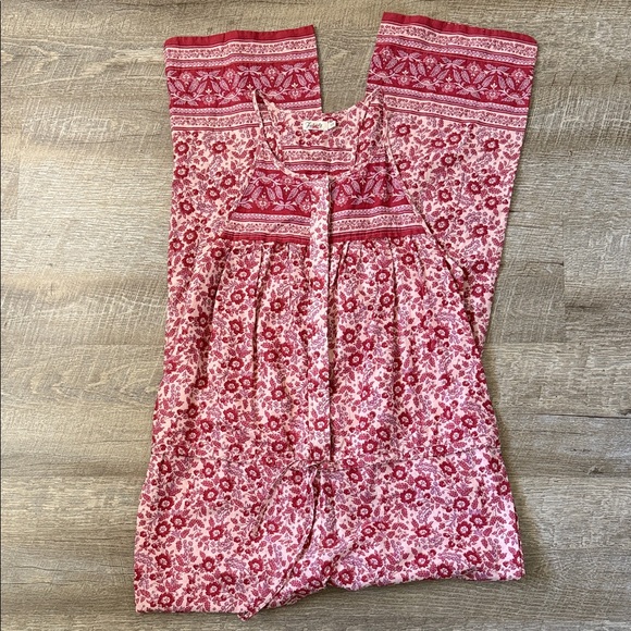 Faherty Adella Jumpsuit In Sunup Block Print Size Small